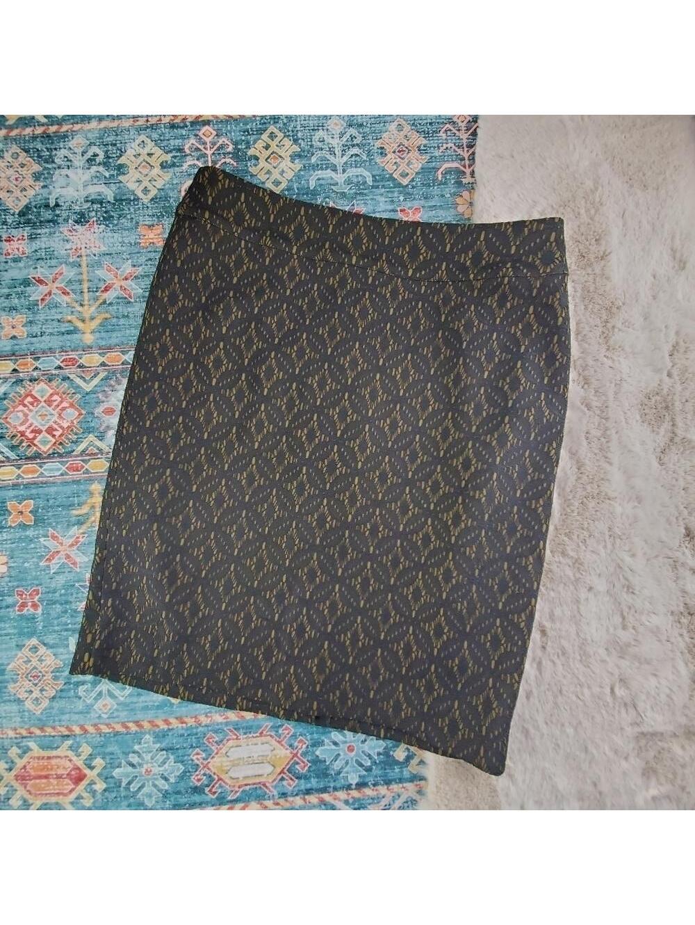 Loft Black Lace Skirt 6